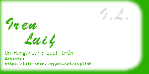 iren luif business card